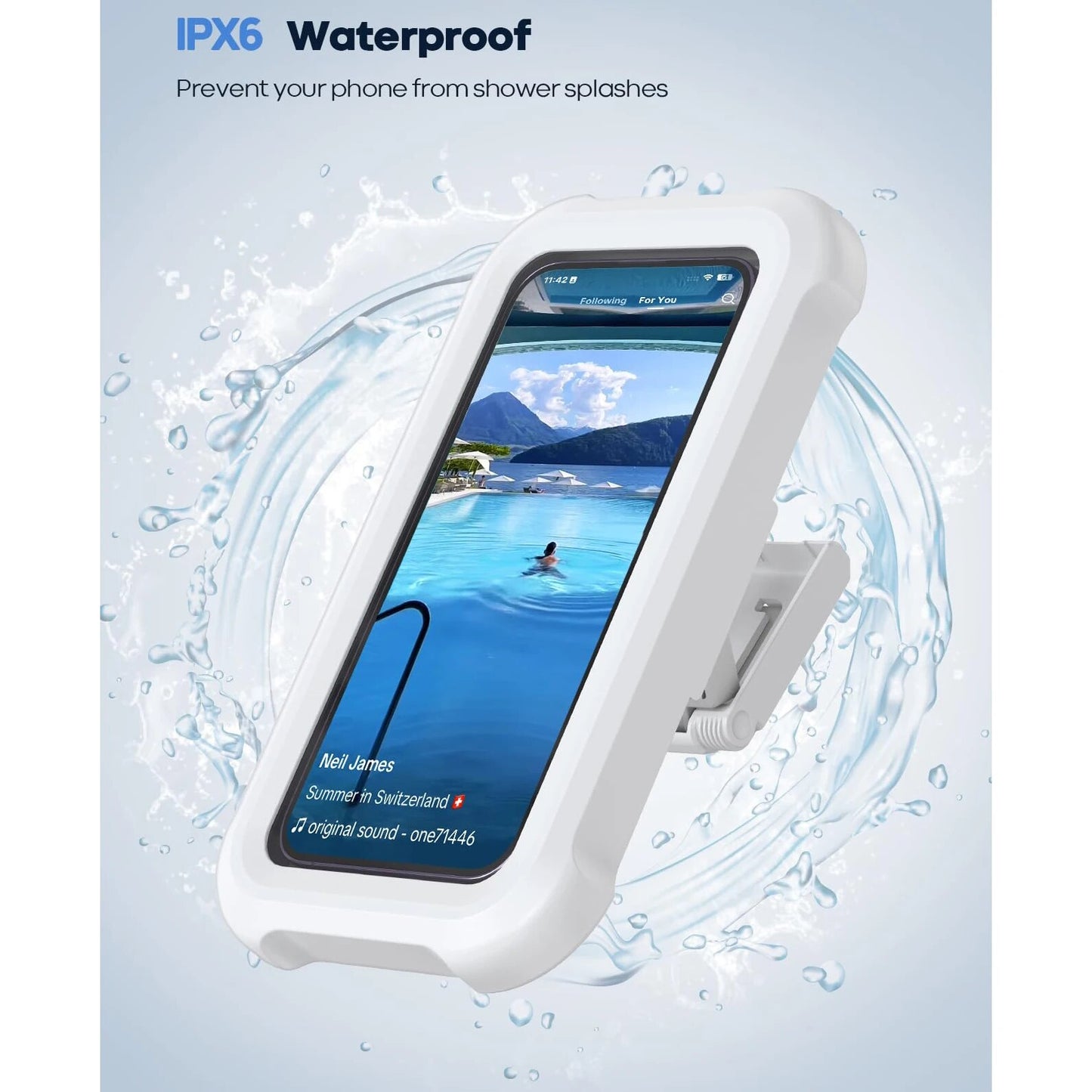 Soporte impermeable para teléfono móvil