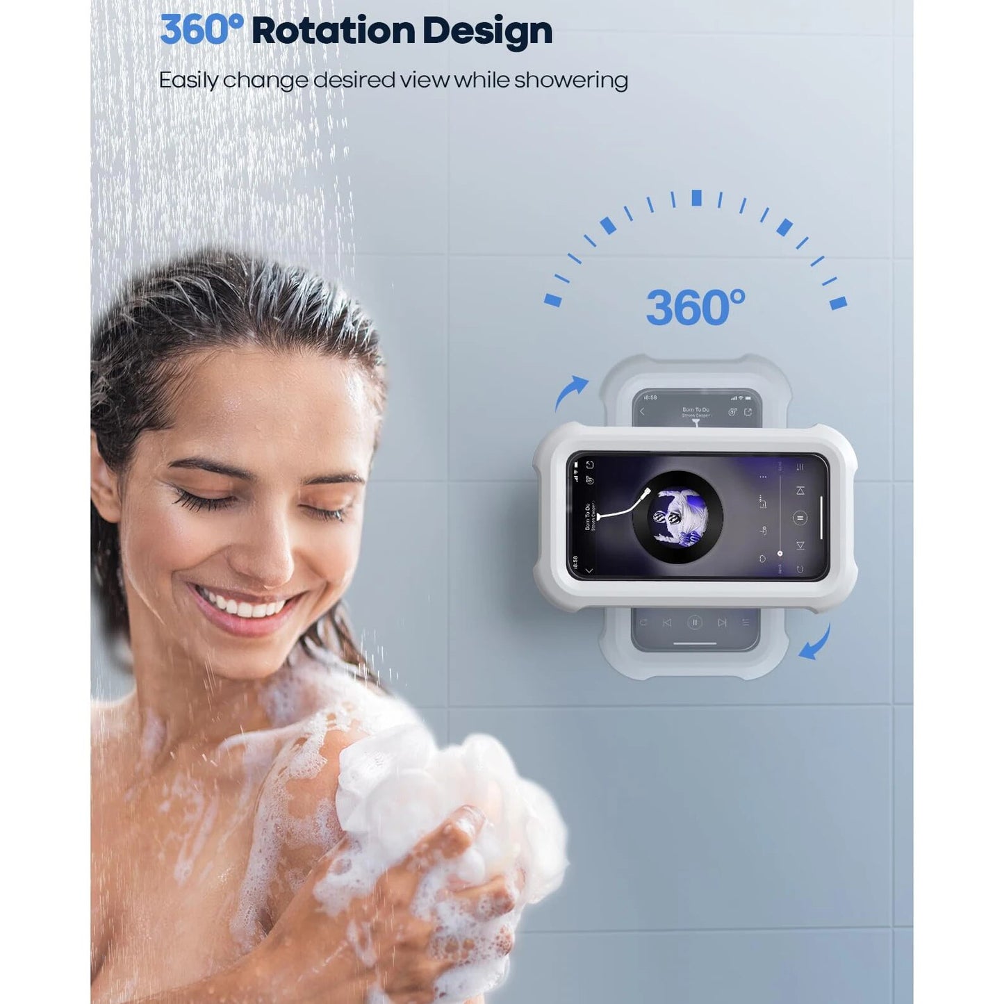 Soporte impermeable para teléfono móvil