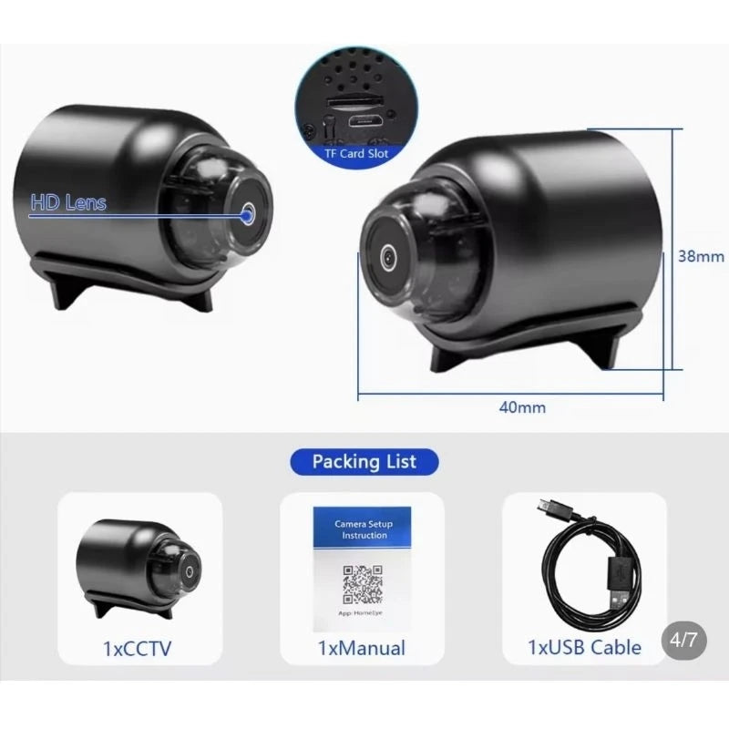 Mini cámara wifi 1080P