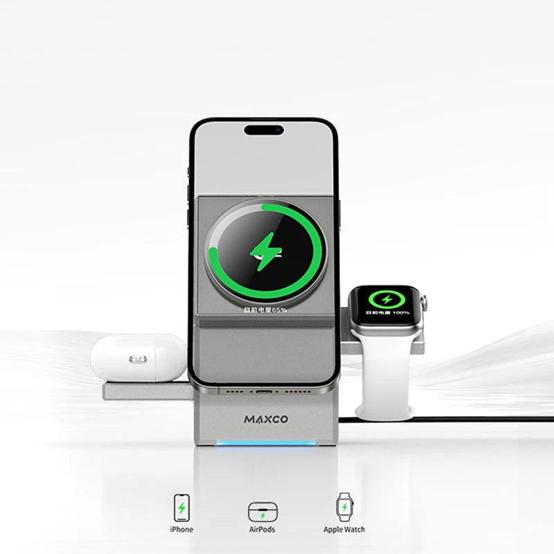 3 in 1 Magnetic Wireless Charger