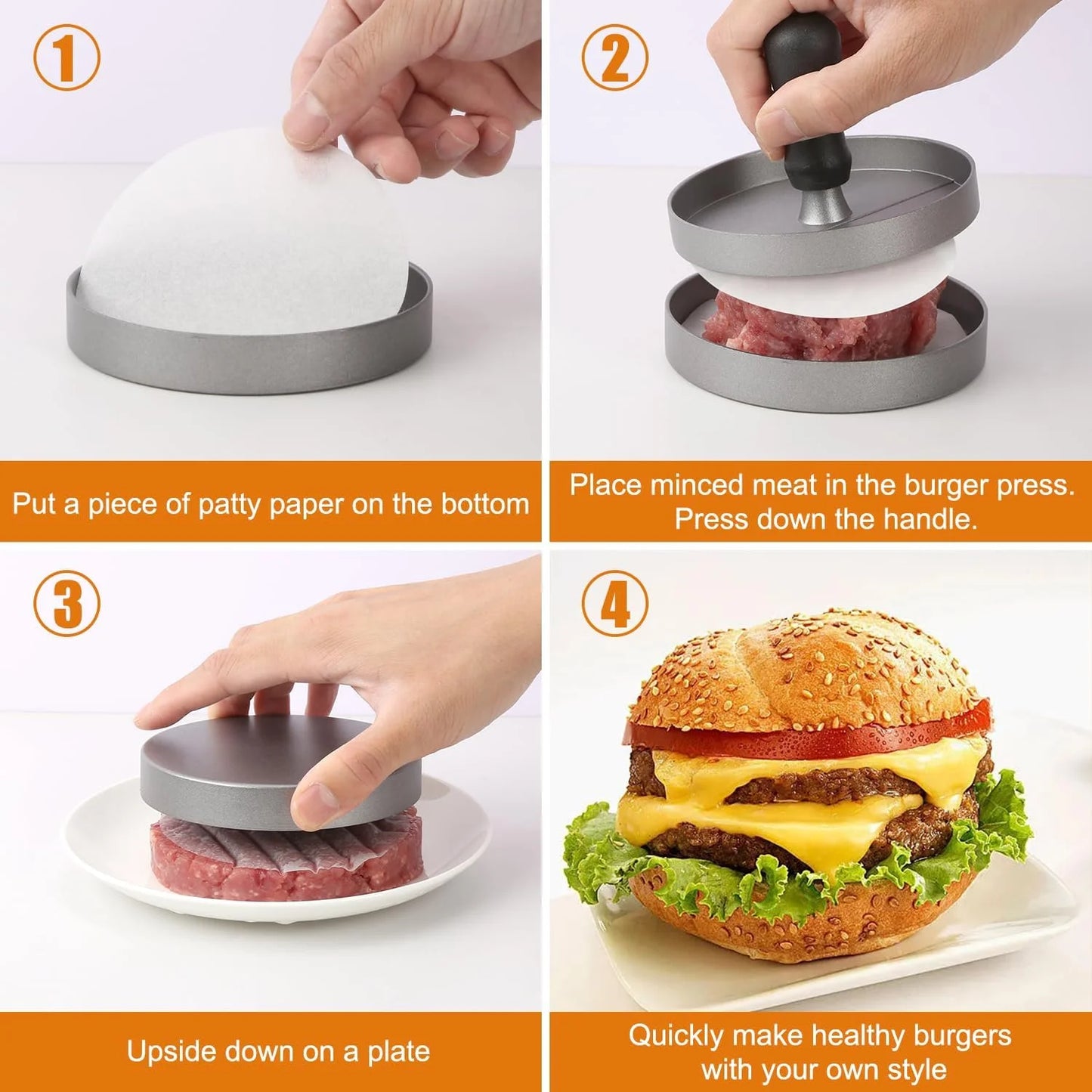 Prensa de hamburguesas profesional