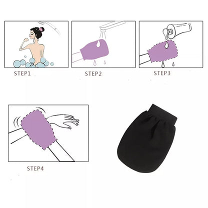 Guante de baño exfoliante