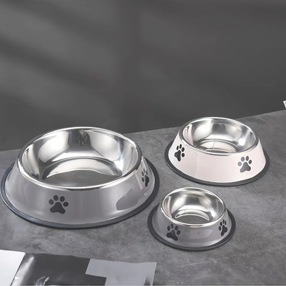 Cuenco de acero inoxidable para perros